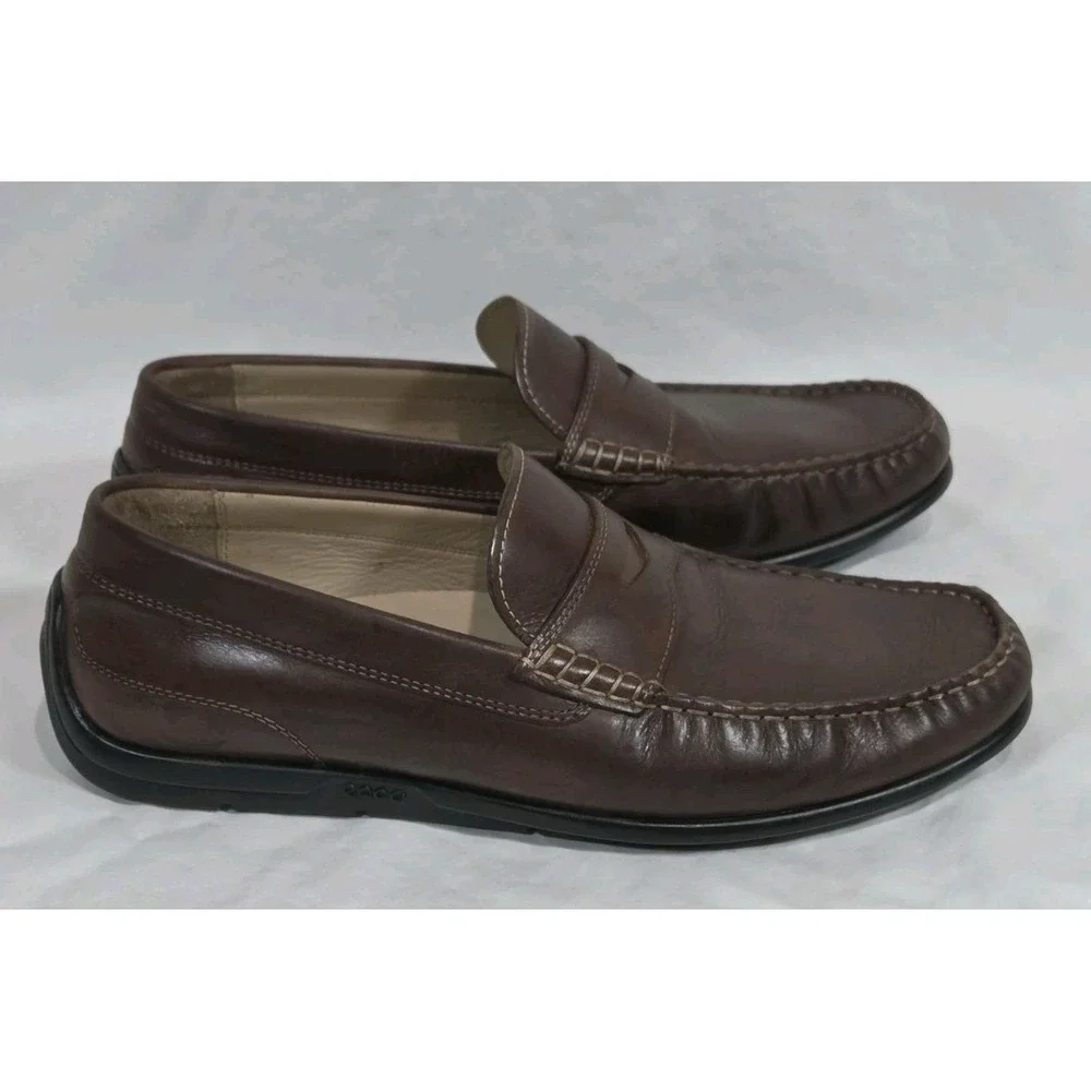 ECCO‎ Driving Moc Penny Loafer Slip On Dress Casual Men's Shoes 44 US (10.5-11)